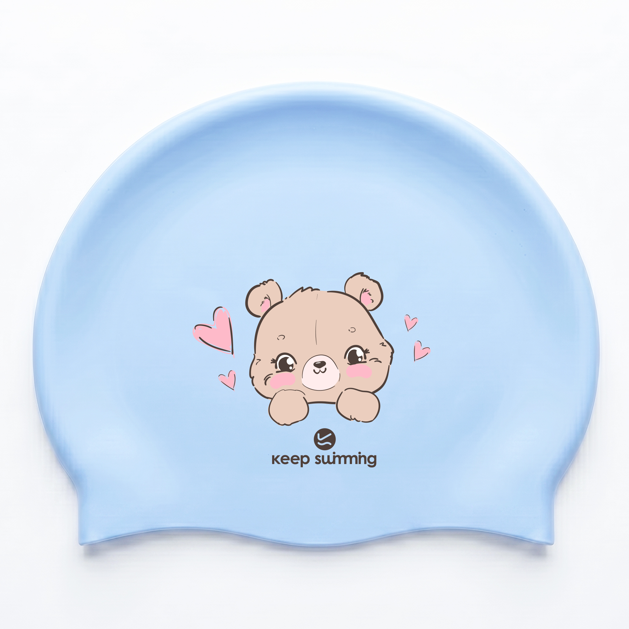 테디버니키티 실리콘수모 하트수모 귀여운수모 일러스트 동물 캐릭터수모 수모코디 여자수모 어린이 아동 생존수영 - 상세 이미지 4