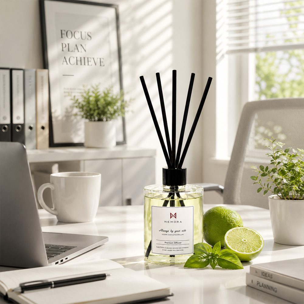 네모라네이처 상쾌한 라임바질만다린향 디퓨저 허브 시트러스 대용량 500ml 사무실 공부방 - 상세 이미지 2