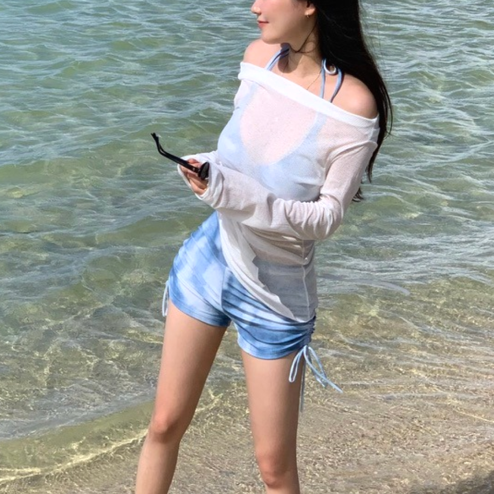 타이다이 유교걸수영복 비키니 비키니커버업 체형커버수영복 - 상세 이미지 2