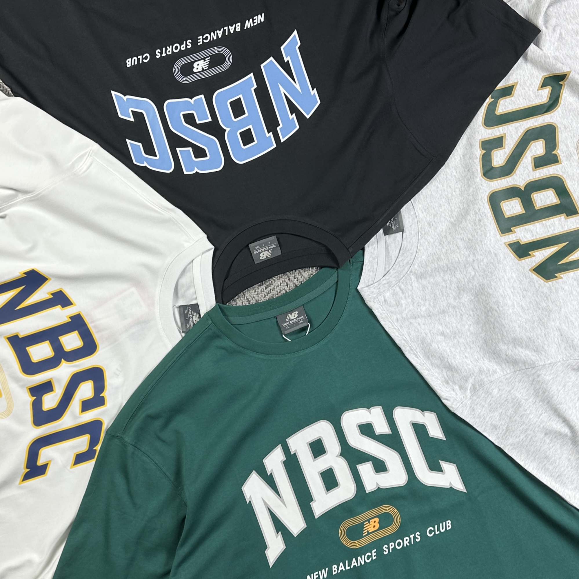 네이버 뉴발란스 반팔티 NBSC 오버핏 커플 티셔츠