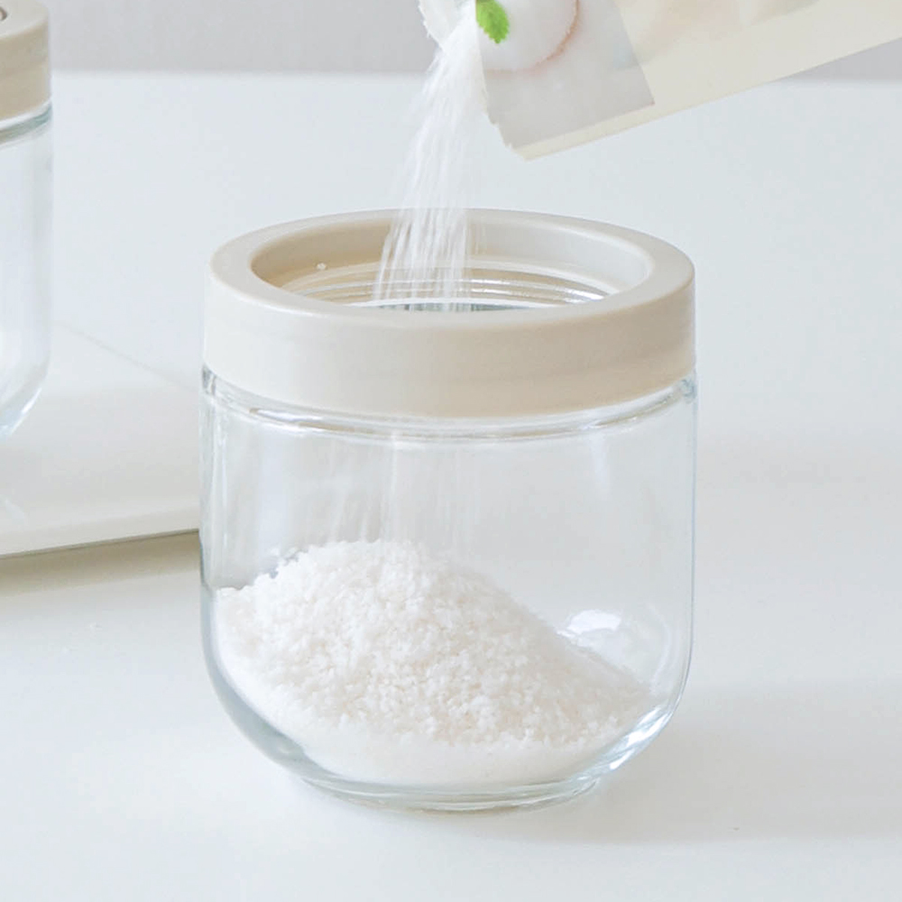 파쿠젠 유리 양념병 세트 3p 310ml 스푼포함 - 상세 이미지 5