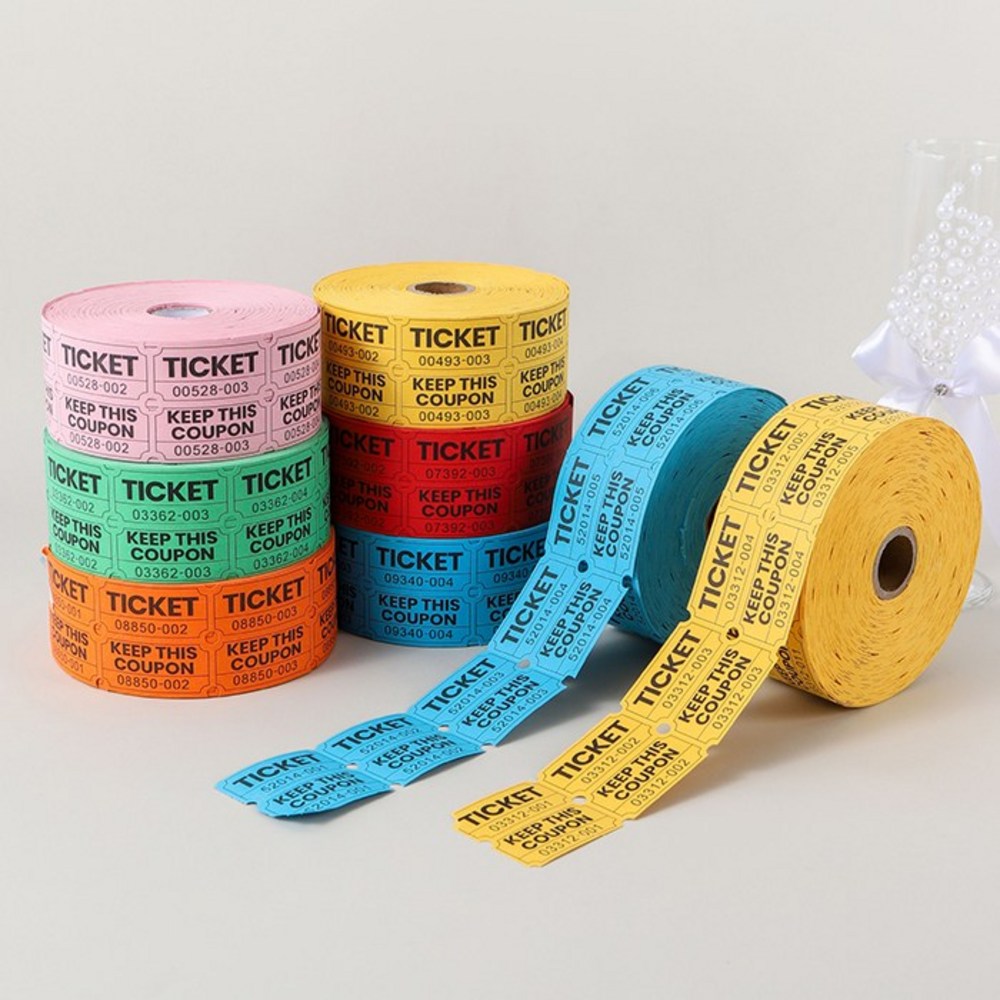 행사용품 번호표 경품 추첨권 행운권 경품권 추첨 파티 500매 1000pcs - 상세 이미지 2