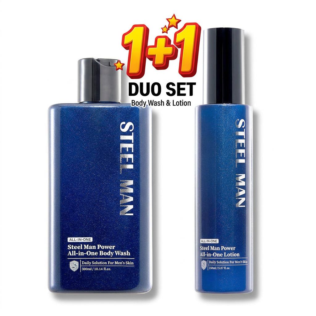 스틸맨 올인원 바디워시 등드름 향좋은 바디클렌저 300ml + 올인원 로션 150ml 이미지 6