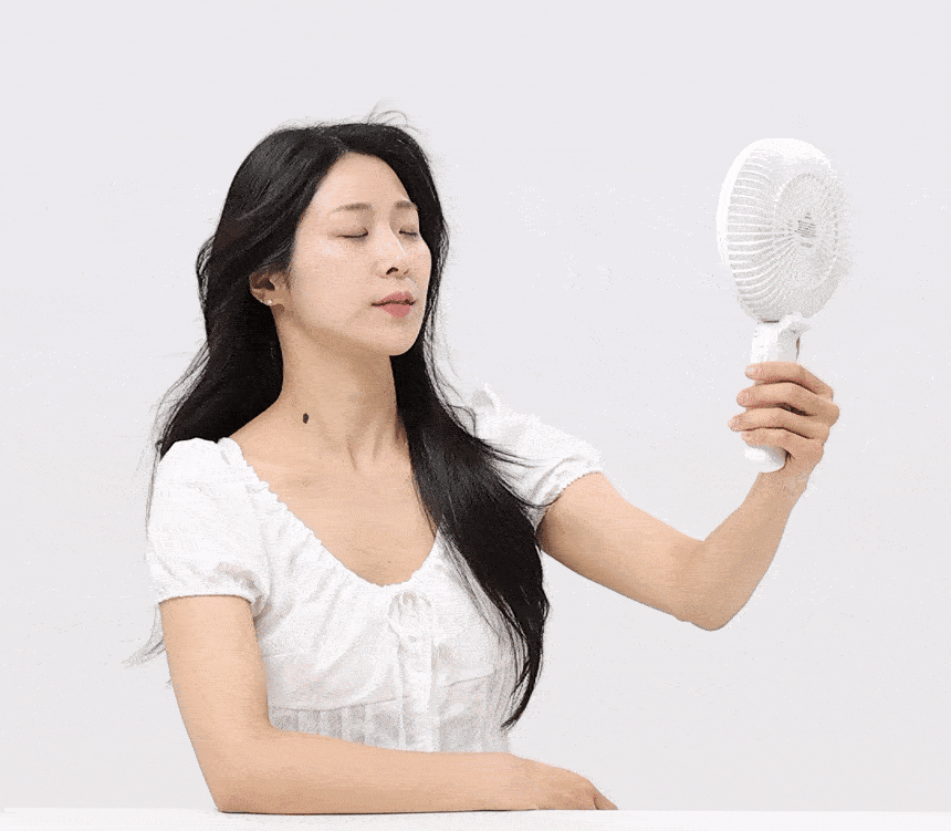폴디 빅팬 손풍기 휴대용 핸디 핸드 접이식 100단 선풍기 판매처 상세 정보 이미지 3
