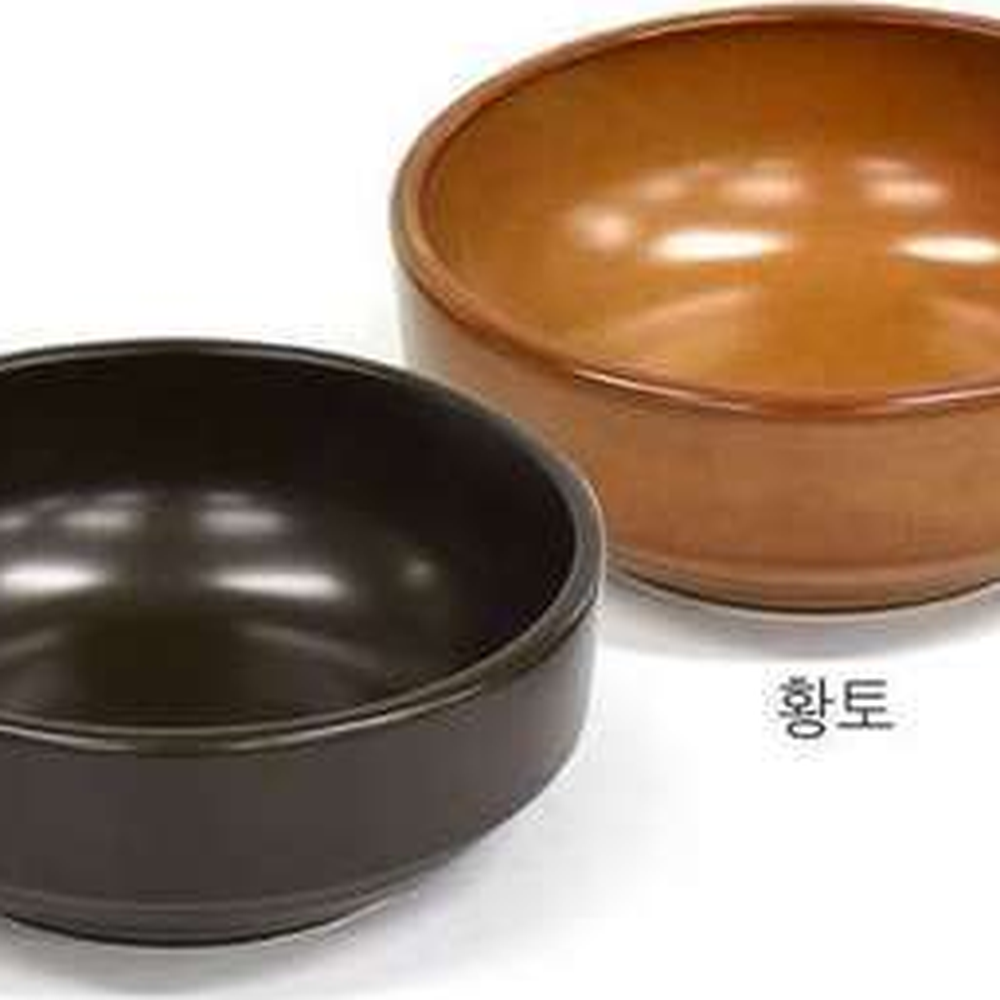 무공해가정용세라믹뚝배기 위생적인음식점용 웰빙세라믹업소용내열뚝배기 소 브라운 - 상세 이미지 2