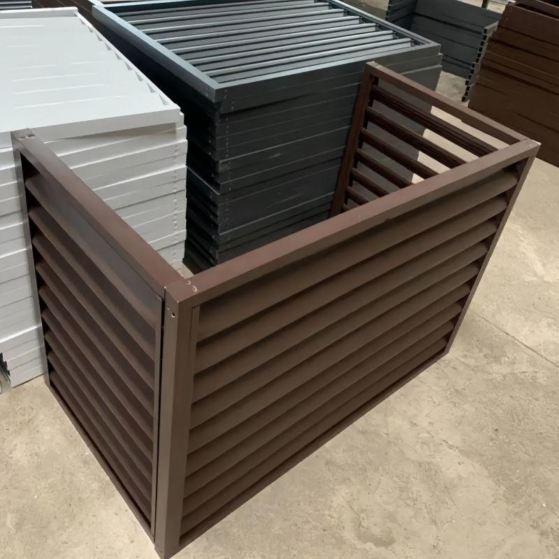 실외기 커버 에어컨커버 햇빛가리개 방수 차양막 덮개 그레이 5mm 4 상판 120x70x150 0.8mm 1개 - 상세 이미지 4