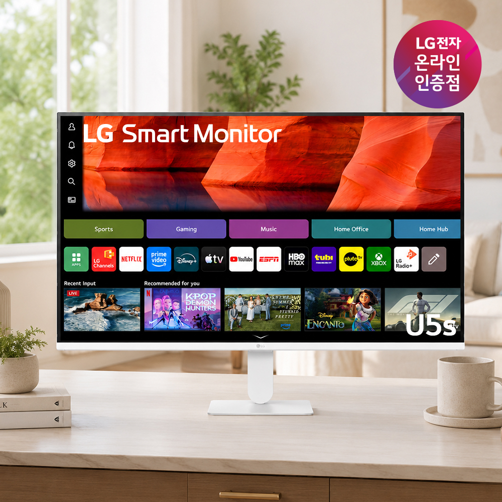 LG U5s AI 스마트모니터 80cm(32인치) WebOS 26 32U501SBW - 상품 이미지