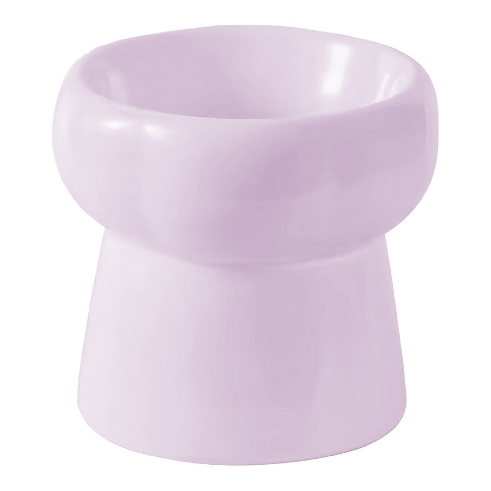 세라믹 높은 강아지 밥그릇 도자기 고양이 물그릇 식기 300ml, 높은볼(퍼플) - 상세 이미지 2