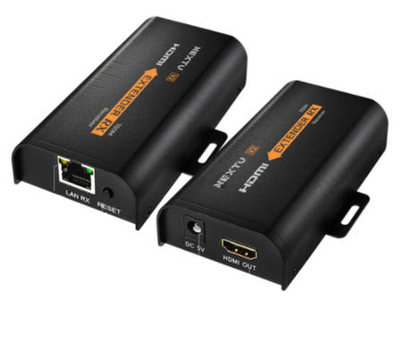 Cat.5 5e 6 7 최대 253대의 디스플레이장치 연결지원 HDMI 150M 리피터 거리연장기 NEXT-100HDC