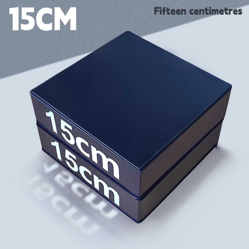 바벨 충격방지 매트 바닥 체육관 홈짐 소음 역기 헬스 50x60x15cm - 블랙 - 상세 이미지 2