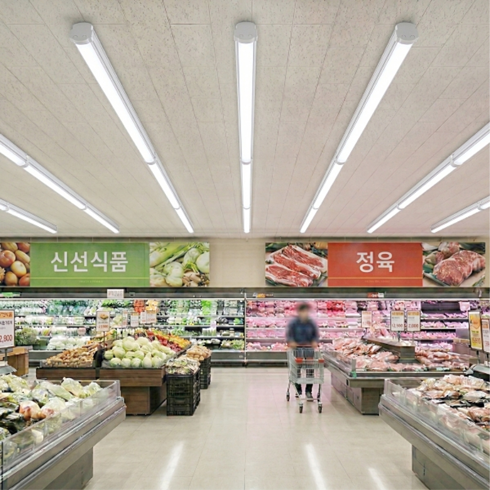 비츠온 LED 멀티 주차장등 W2 60W 1200mm 전구색 상가 매장 창고 공장등 조명 이미지 8