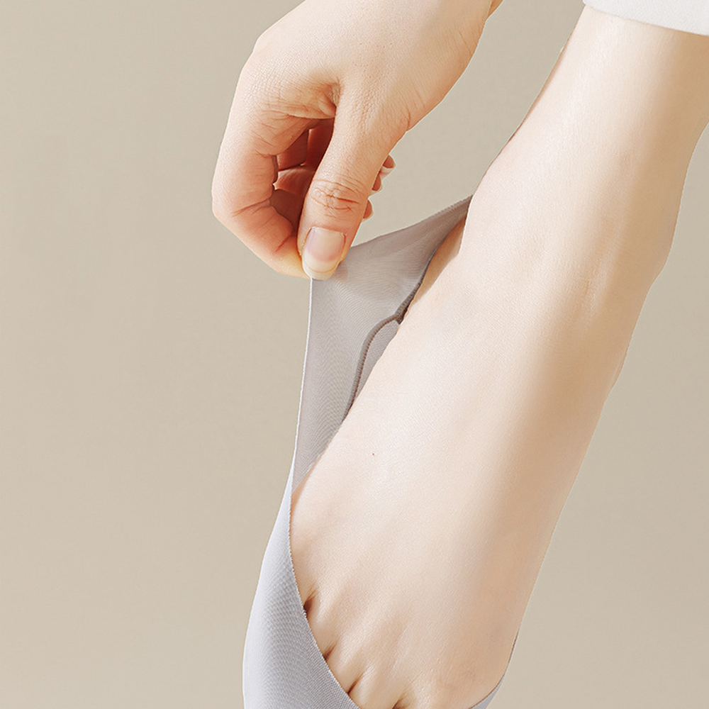 발바닥쿠션안벗겨짐페이크삭스 미끄럼방지데일리착용덧신양말 심리스덧신쿠션감발가락양말 - 상세 이미지 5
