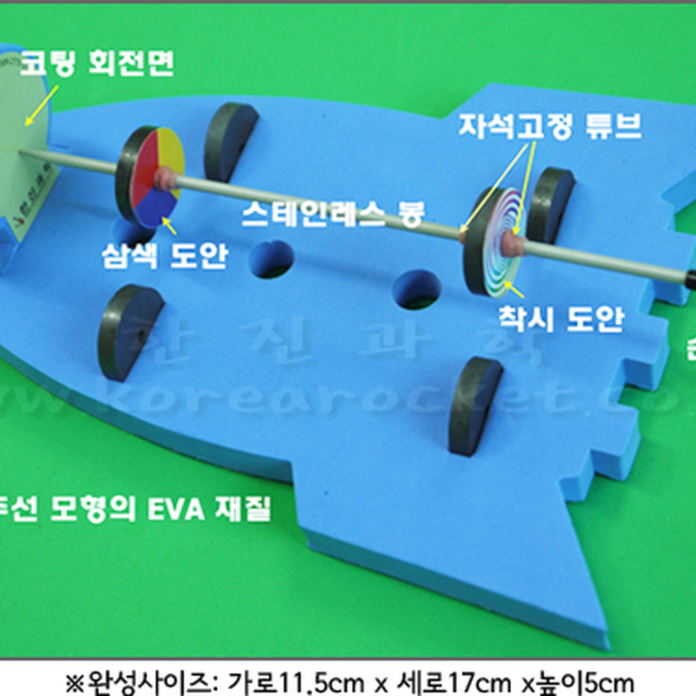 초등학생용과학실험공중부양팽이 DIY조립자유탐구 착시효과늘봄교실우주선팽이 10인세트 - 상세 이미지 3