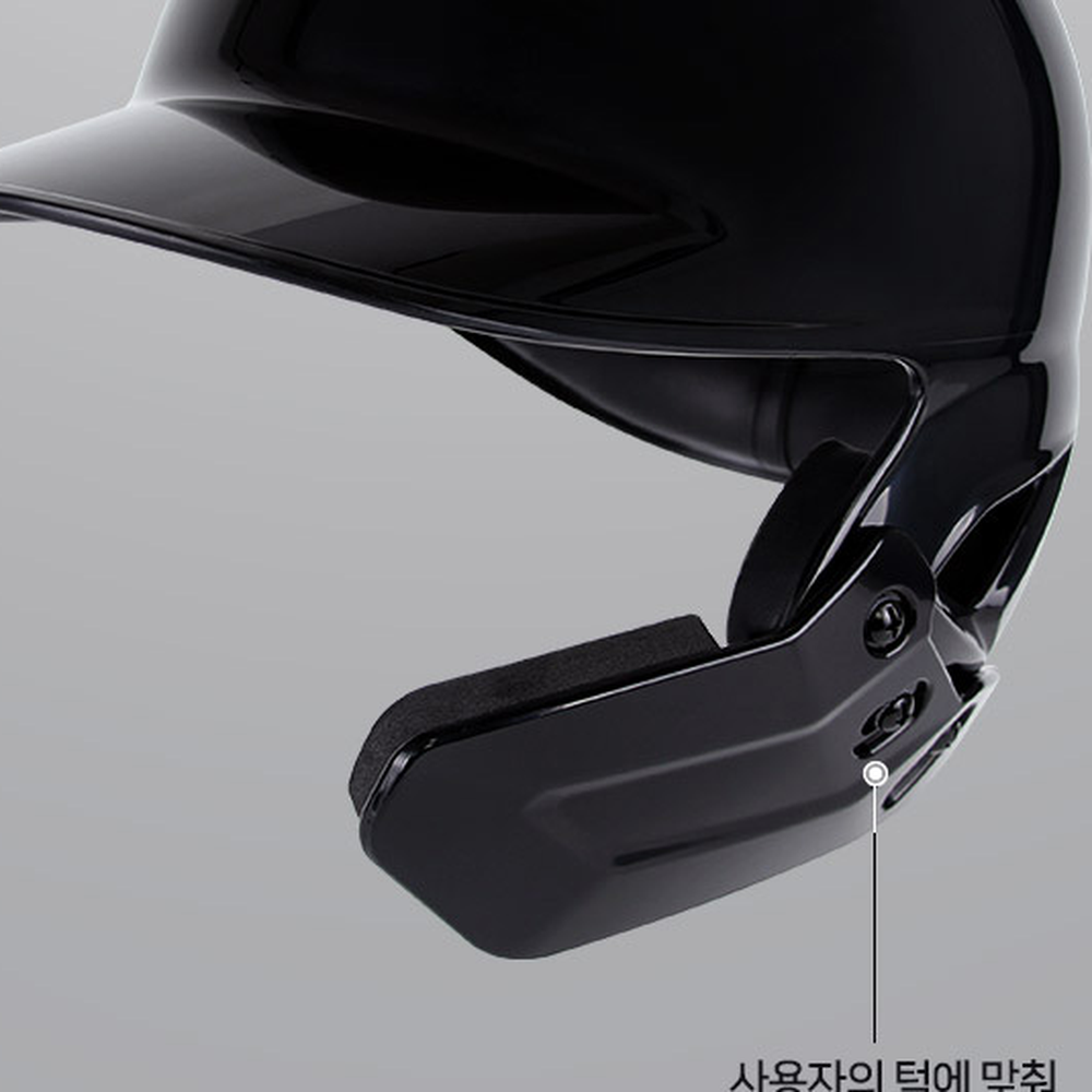 충격방지타격보호 블랙야구방어헬멧 안전장비야구타자헬멧 - 상세 이미지 3