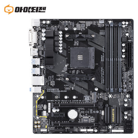 기가바이트 [중고]AB350M-DS3H 기가바이트 AMD B350 메인보드 소켓 AM4