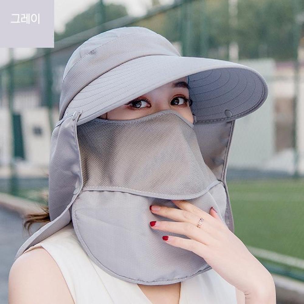 여름 썬캡 농사 작업 밭일 챙모자 햇빛 자외선 차단 농부 모자 - 상세 이미지 4