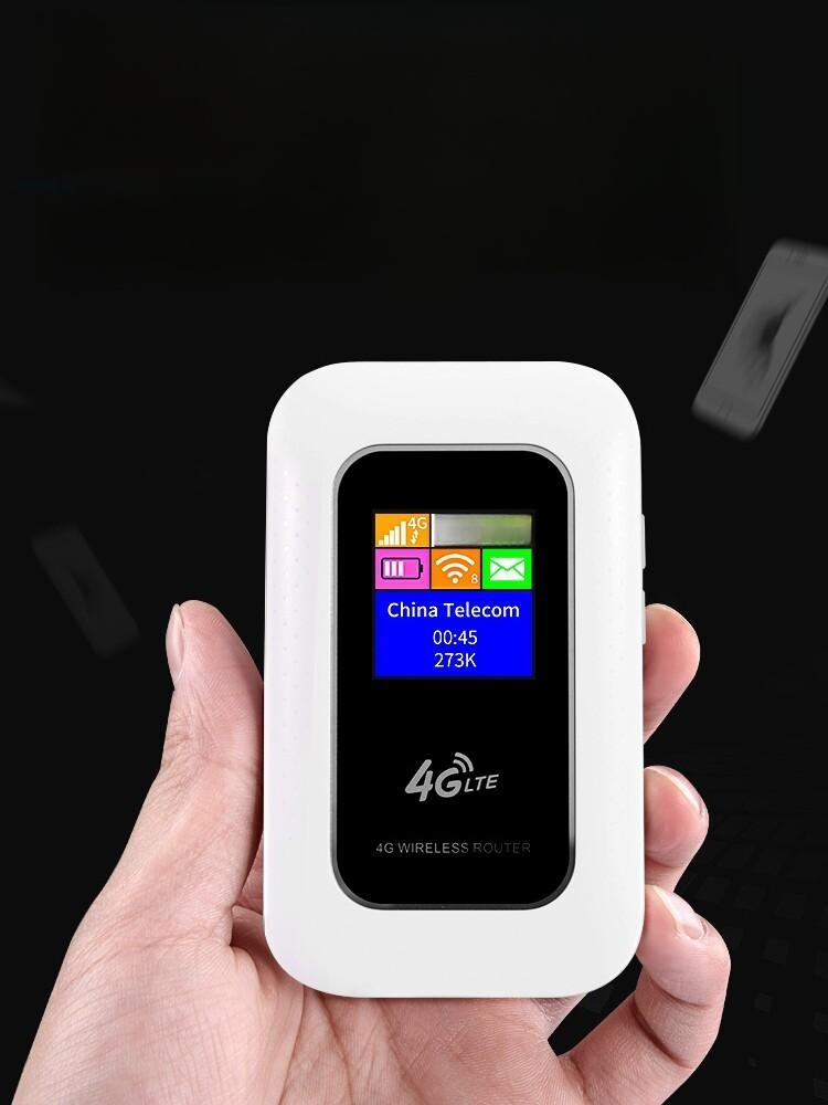LTE 라우터 휴대용 유심 와이파이 핫스팟 공유기 4G 컬러 스크린 - 상품 이미지