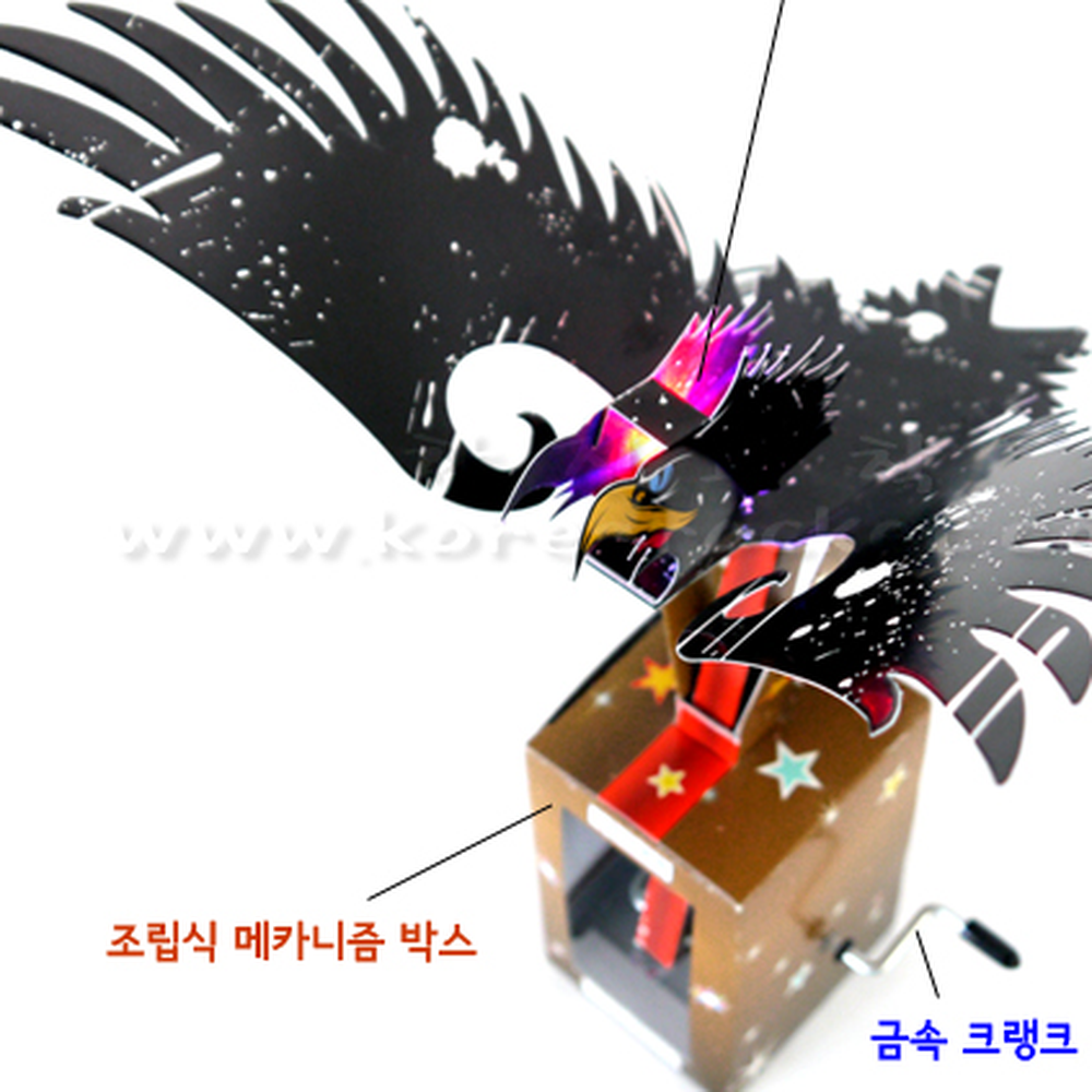 회전운동자유탐구 과학만들기초등고학년크랭크독수리 조립식메카니즘방과후수업오토마타독수리 - 상세 이미지 2