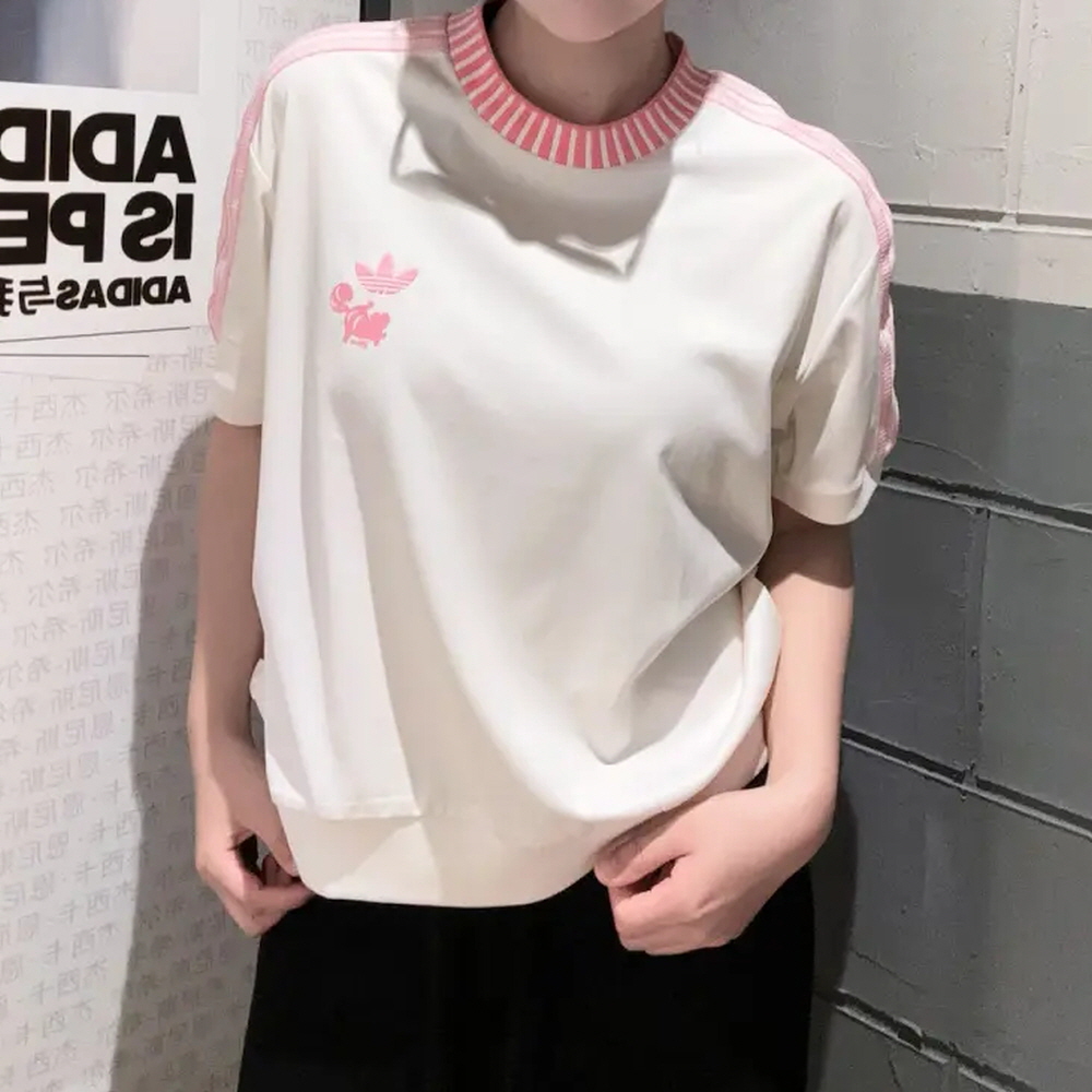 아디다스 디즈니 체셔캣 그래픽 반팔 티셔츠 화이트 KY8315 - 상세 이미지 2