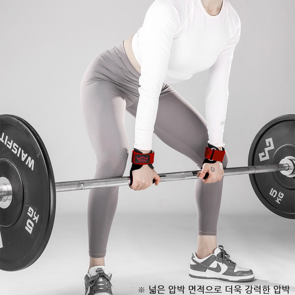 소가죽근력운동리프팅그립 강력밀착홈트레이닝 논슬립패드웨이트트레이닝헬스그립 - 상세 이미지 4