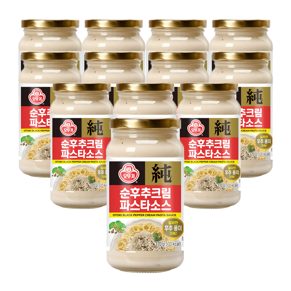 오뚜기 순후추크림 파스타소스 370g, 12개 - 상품 이미지