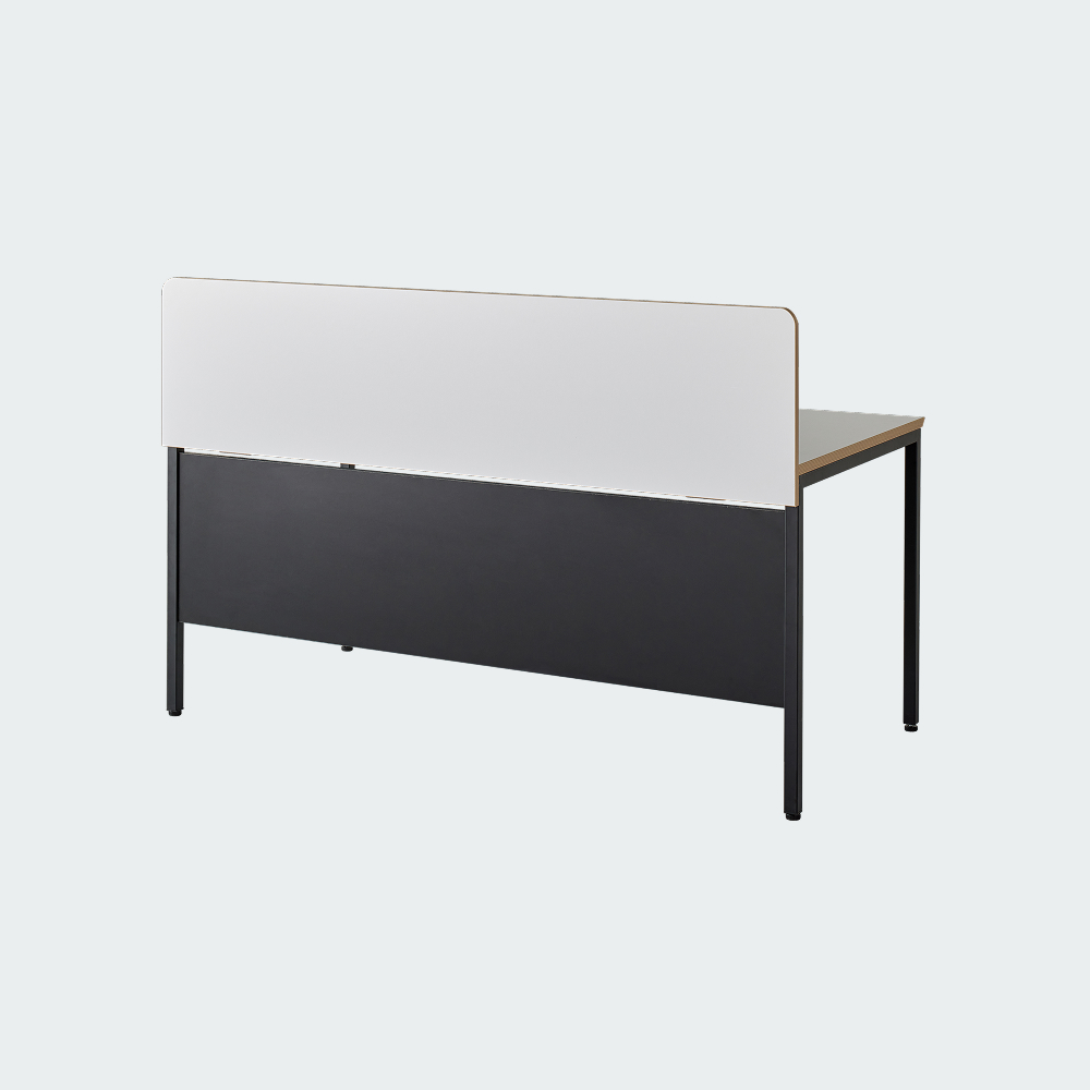 오피스테일 뮤보 책상 목재 스크린 파티션 1000x400mm, 백색 - 상세 이미지 4