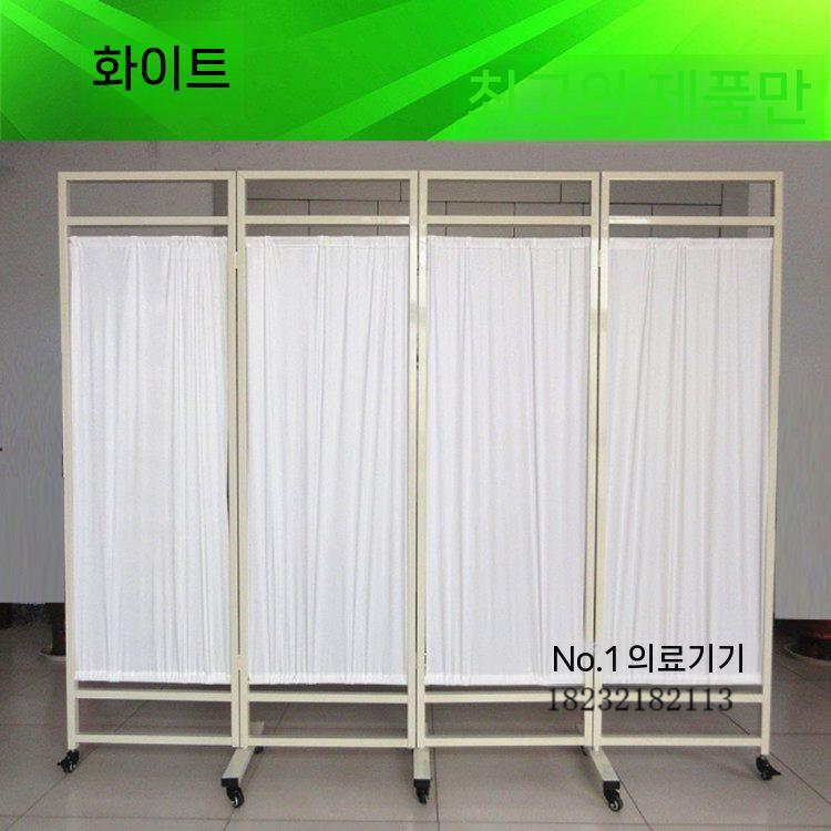 병원파티션 방염천 접이식 주사실 공간분리 이동식 4단 - 상세 이미지 3