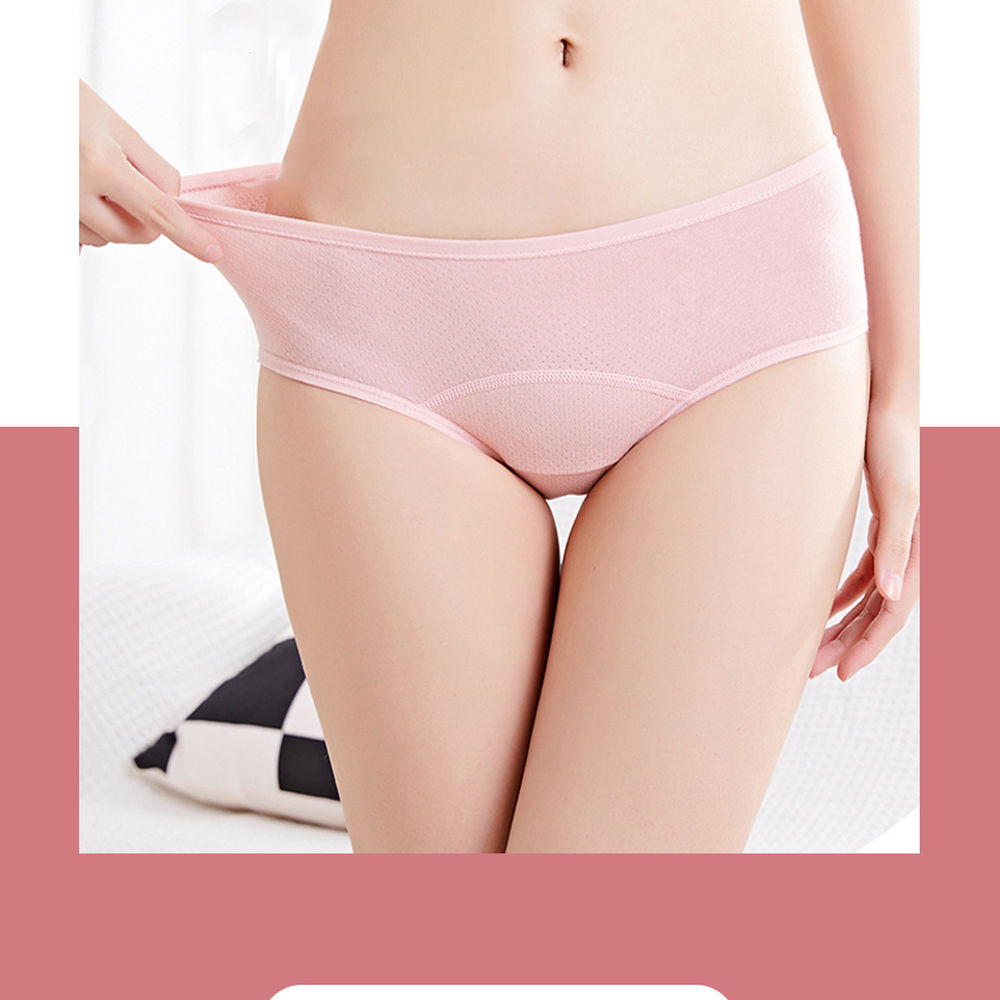 첫월경선물안심속옷생리팬티 면소재새지않는위생팬티 피부자극없는편안한착용 3중방수 이미지 6