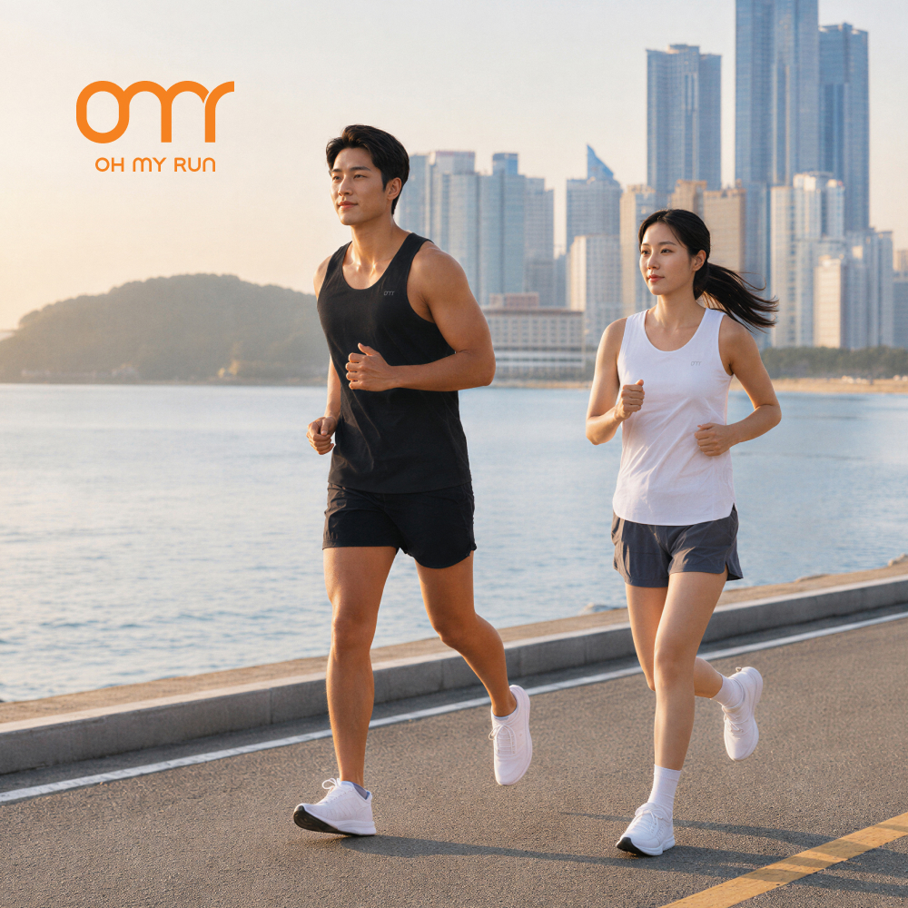 여자 러닝 싱글렛 마라톤 나시 민소매 운동복 상의 에어로스펀 상품 이미지