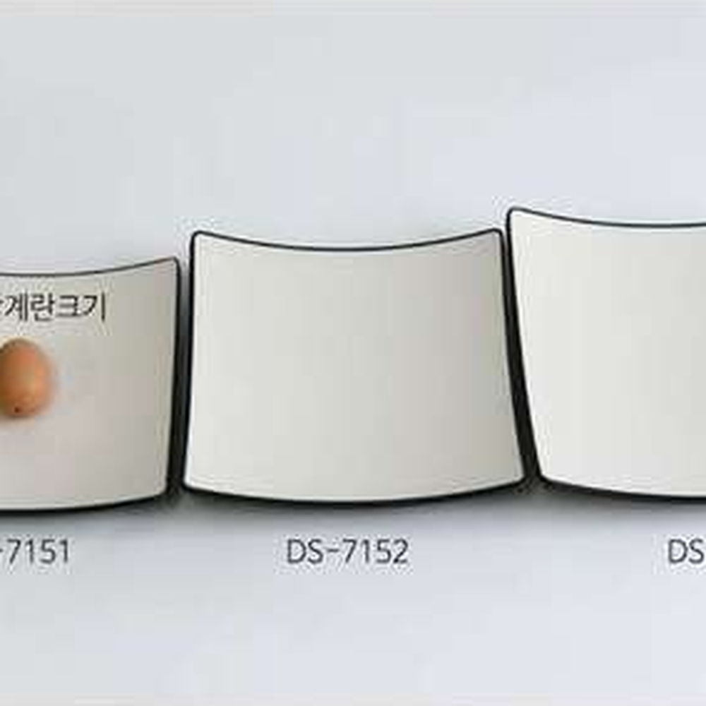 블랙앤화이트식당용정사각접시 깊은형휴게소 체크투톤업소용멜라민접시 DS-7151 - 상세 이미지 3