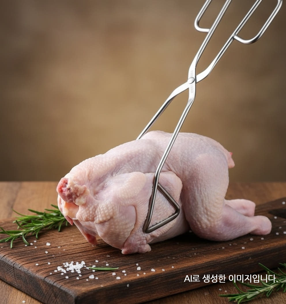 퓨어미즈키 올스텐 304 삼각 가위 집게 고기 핀셋 다용도 2개 세트 - 상세 이미지 5