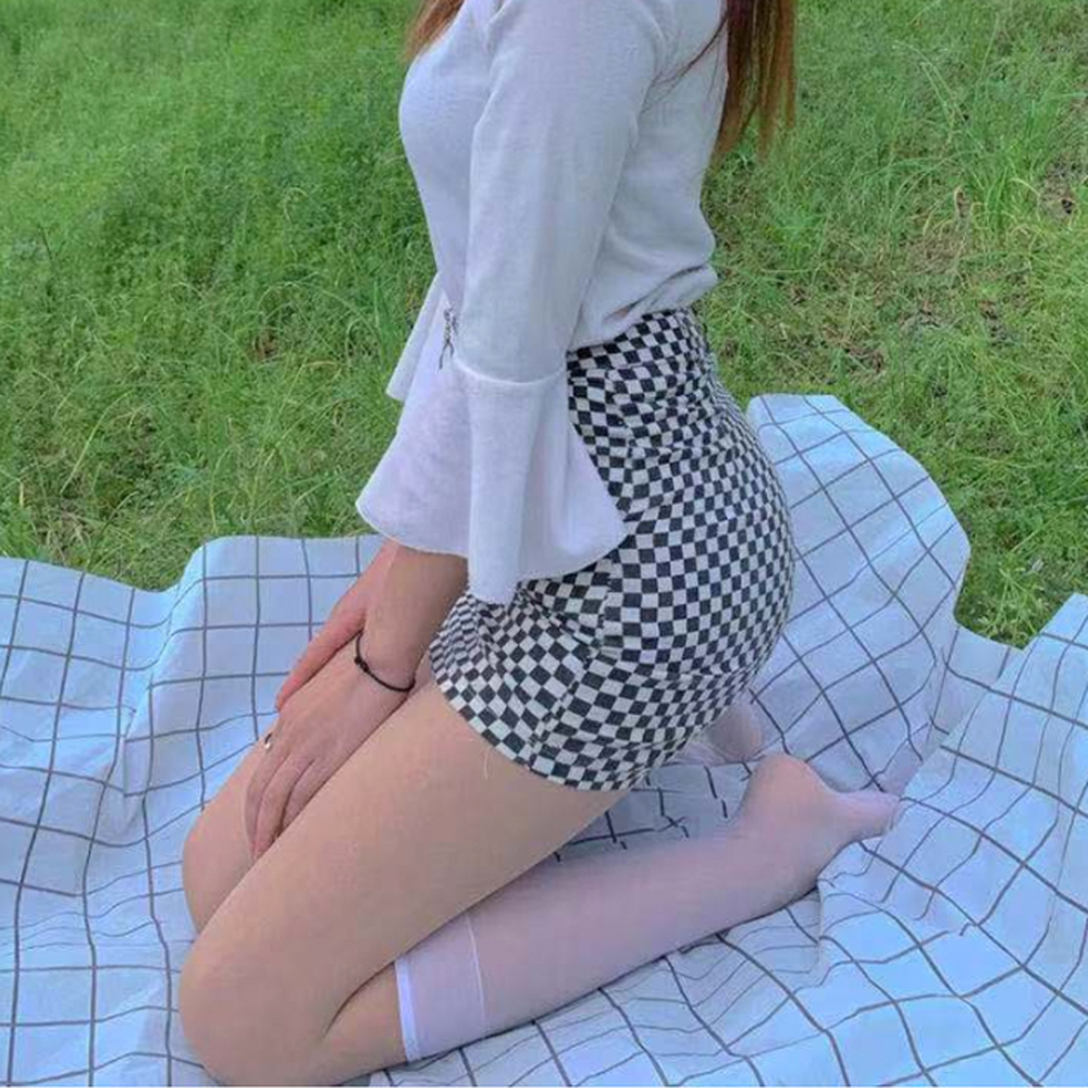 시스루패션양말반스타킹 여름용여성코디니삭스 흘러내림방지캐주얼룩무릎양말 4가지색상 - 상세 이미지 4
