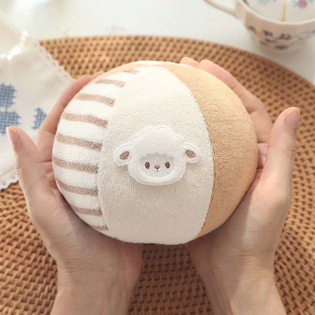 오가닉 베이비 볼 만들기 태교바느질 DIY KIT 곰 토끼 양 말 선택가능 - 상세 이미지 2