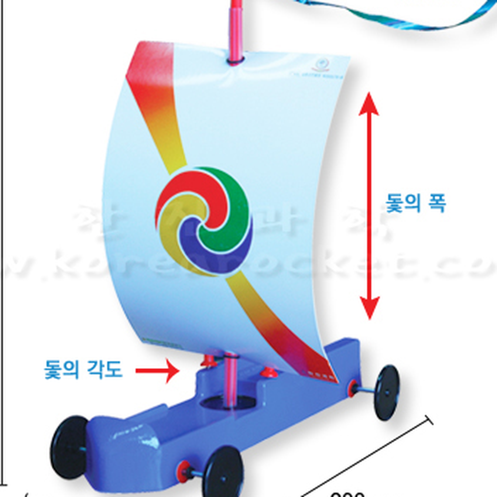 바람세기과학탐구실험바람풍력자동차 친환경에너지 조립식초등3학년과학돛단풍력자동차 5인세트 - 상세 이미지 2