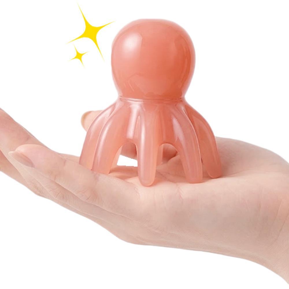 미니 문어괄사 두피 머리 지압 마사지기 승모근 측두근 홈케어 - 상세 이미지 3