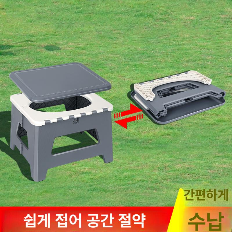 접이식 변기 휴대용 캠핑 차박 간이 화장실 블랙 소형 (어린이용) - 상세 이미지 4