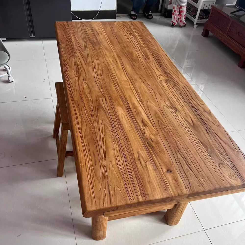 고재 벤치 카페 테이블 앤티크 스툴 받침대 클래식 긴 45x120 폭 26cm - 상세 이미지 3