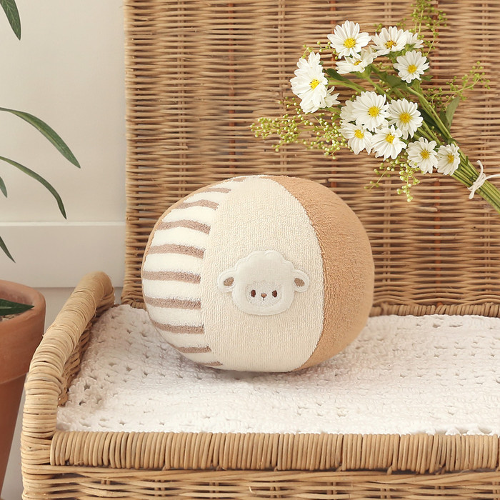 오가닉 베이비 볼 만들기 태교바느질 DIY KIT 곰 토끼 양 말 선택가능 이미지 7