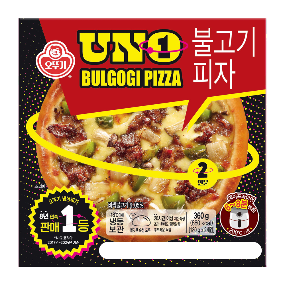 오뚜기 불고기 피자 UNO 360g 2인분 - 메인 이미지