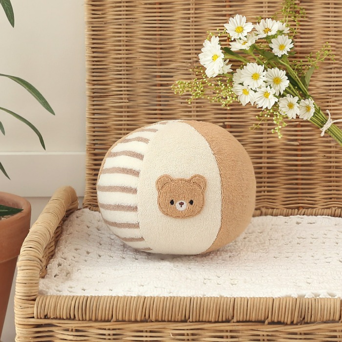 오가닉 베이비 볼 만들기 태교바느질 DIY KIT 곰 토끼 양 말 선택가능 - 상품 이미지