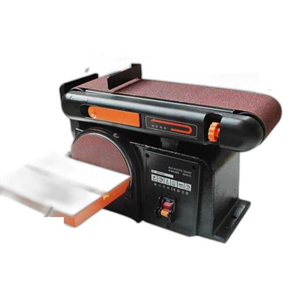 벨트샌딩기 샌딩기계 소형 전동 목재 탁상용 나이프 4x6 샌딩 디스크 550W - 상품 이미지