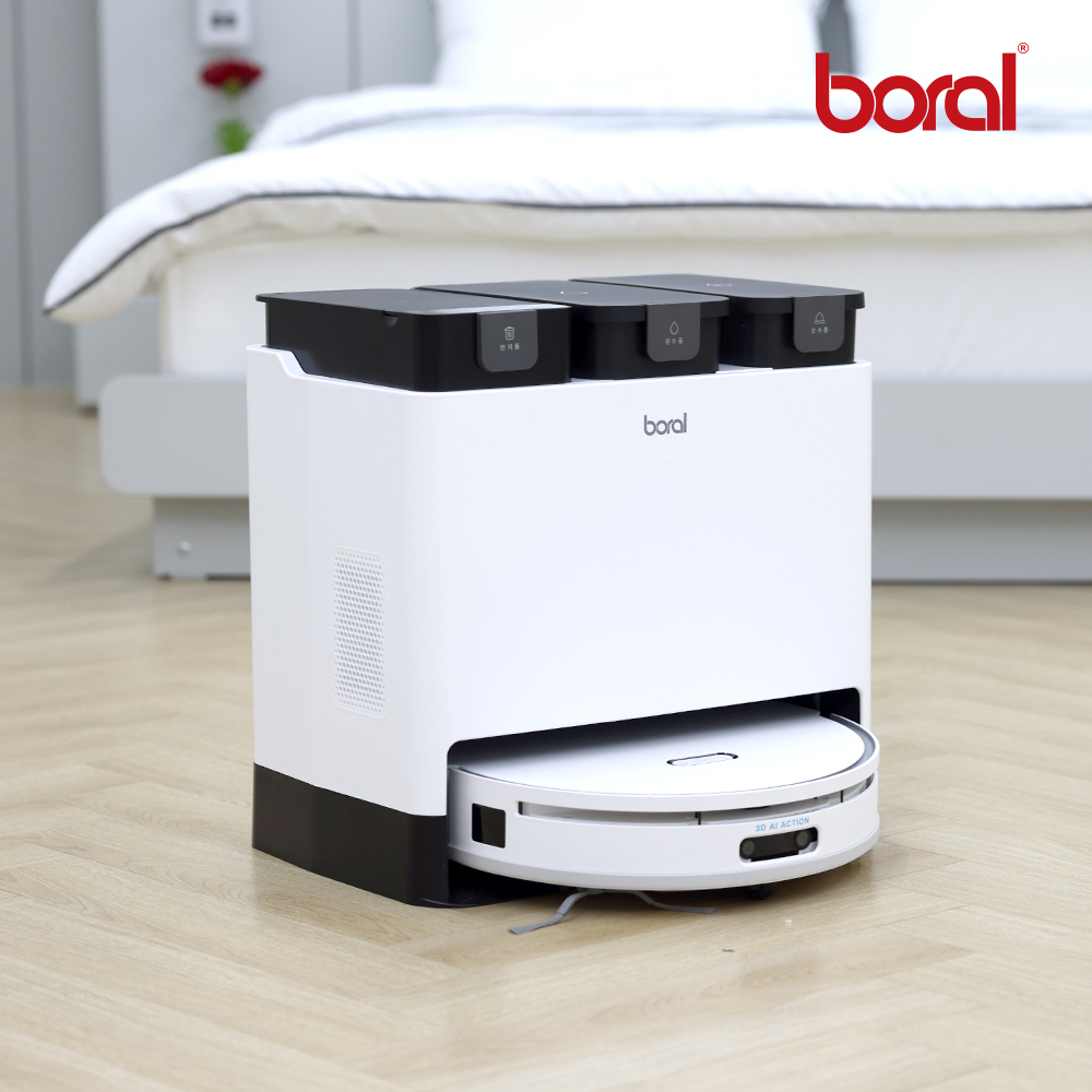 [한정특가] 보랄 Z10 AI 물걸레 로봇청소기 앱연동 모니터링 음성인식 스마트센서 BR-R10W 이미지 6