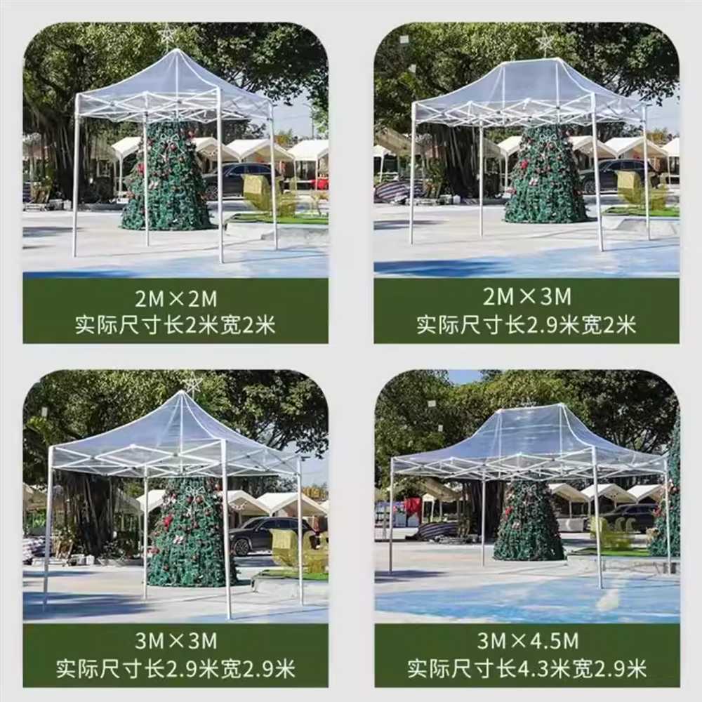 접이식 옥상창고 투명 야외 테라스 캐노피 텐트 천막 2x2 전체 투명 - 상세 이미지 5