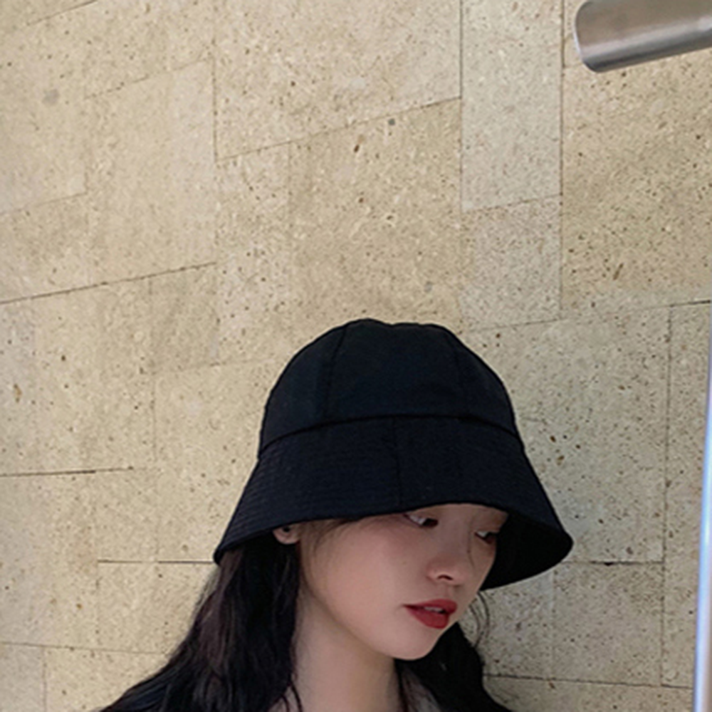 데일리코디봄여름버킷햇 사계절템여행룩벙거지모자 심플디자인캐주얼룩라운드모자 - 상세 이미지 4