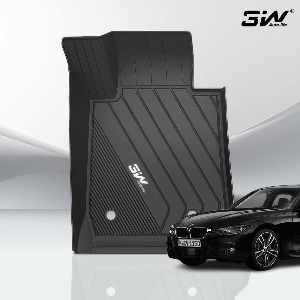 3W 에코라이너 TPE 카매트 3D 고무 바닥매트 BMW 3시리즈 투어링 F31, 운전석+조수석+뒷자석 - 상품 이미지