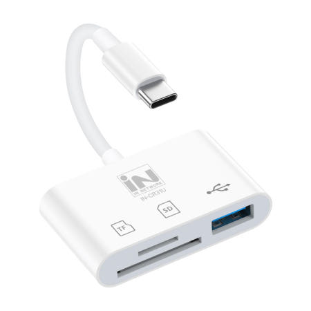 SD MicroSD USB지원 C타입 3in1 카드리더기 IN-CR31U