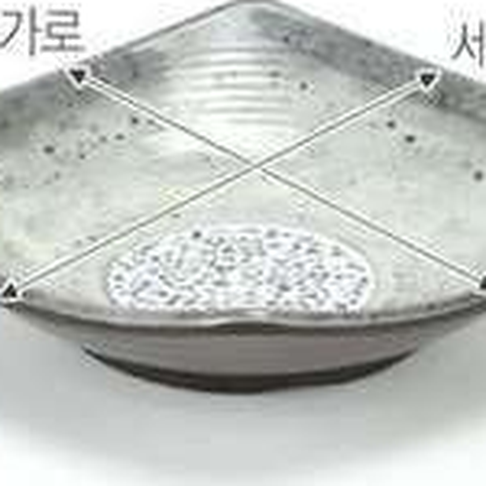 샤링구프업소용멜라민접시 열경화성식당용사각그릇 세련된디자인카페용플라워접시 SJ-5005 - 상세 이미지 3