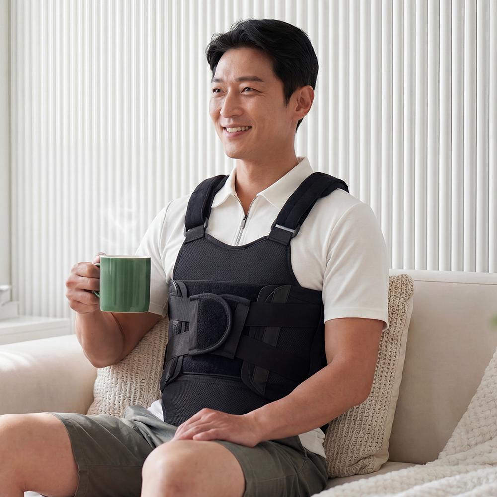 코어런 BN-701 TLSO 허리보조기 의료용 압박 디스크 척추 요추 골절 - 상세 이미지 4