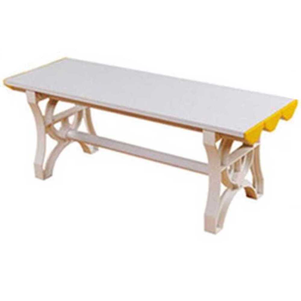 수영장 의자 방수 벤치 라커룸 욕실 플라스틱 체어 100x40x45cm 화이트 - 상품 이미지