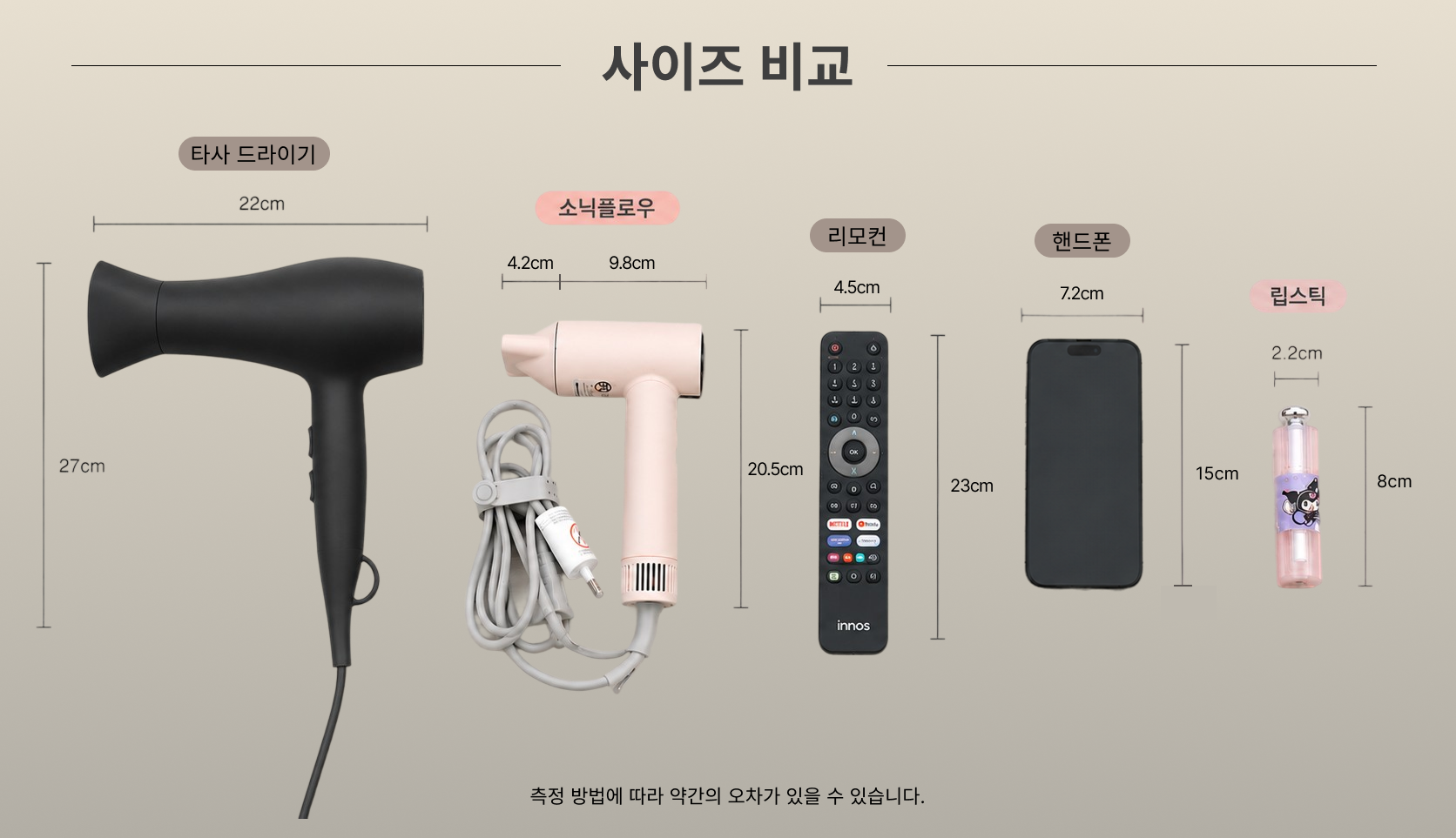 오아 소닉플로우 미니 드라이기 고속 BLDC 헤어 드라이어 음이온 초경량 휴대용 여행용 수영장 상세 이미지 9